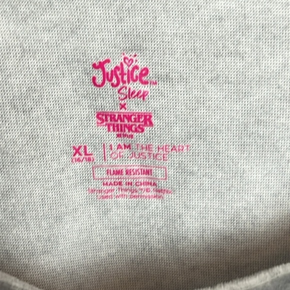 TWO Justice Stranger Things Long Sleeve PJ Tops - Picture 10 of 12